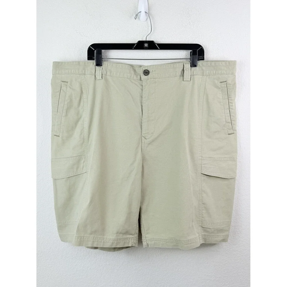 Tommy Bahama Mens Cargo Shorts Sz 42 Khaki Beige Stretch Outdoor Dadcore Coastal